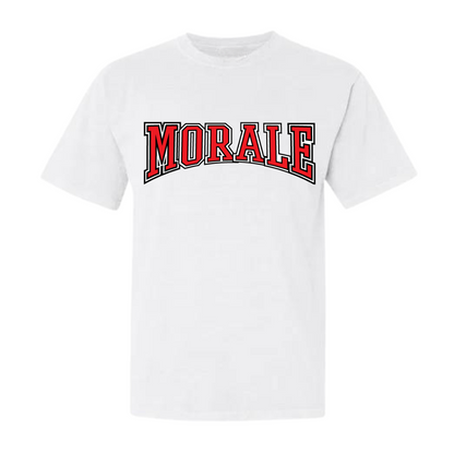 Morale University White Tee