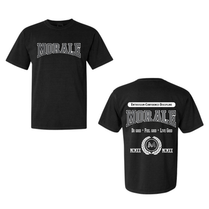 Morale University Black Tee