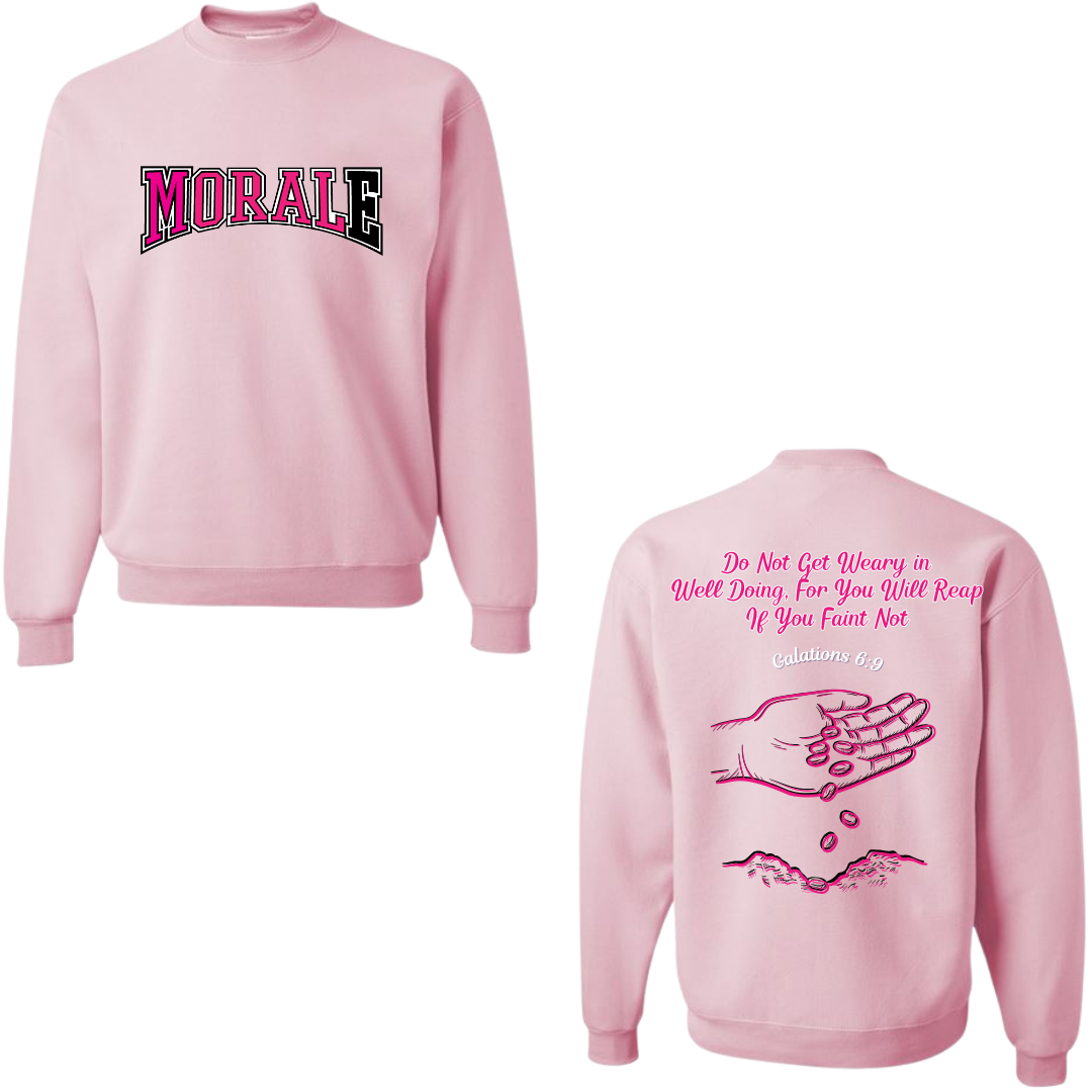 Morale Good Seeds Pink Sweatshirt