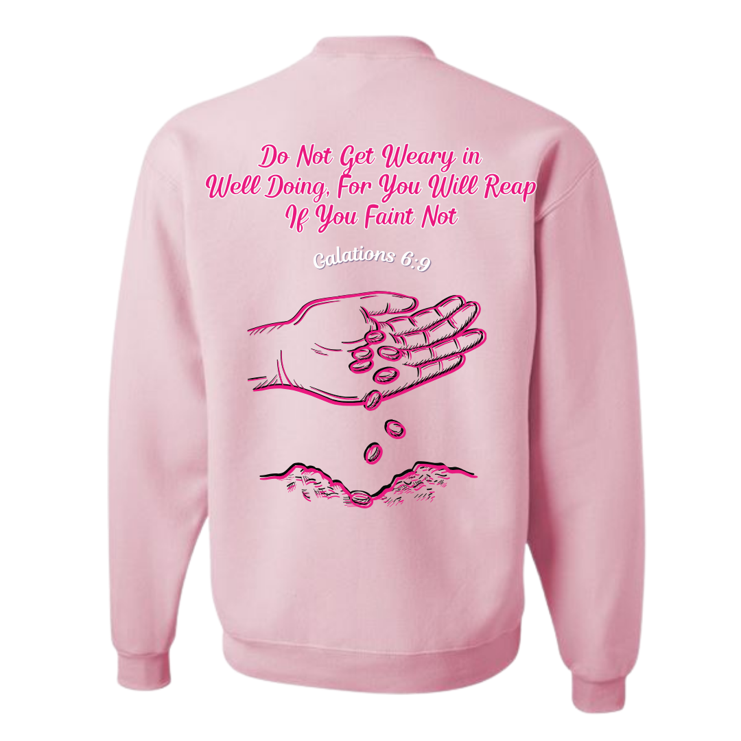 Morale Good Seeds Pink Sweatshirt