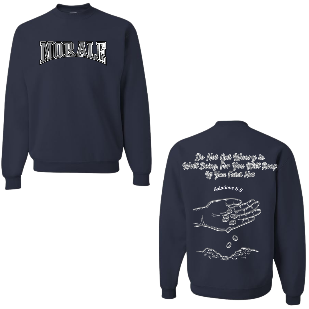 Morale Good Seeds Navy Blue Sweatshirt