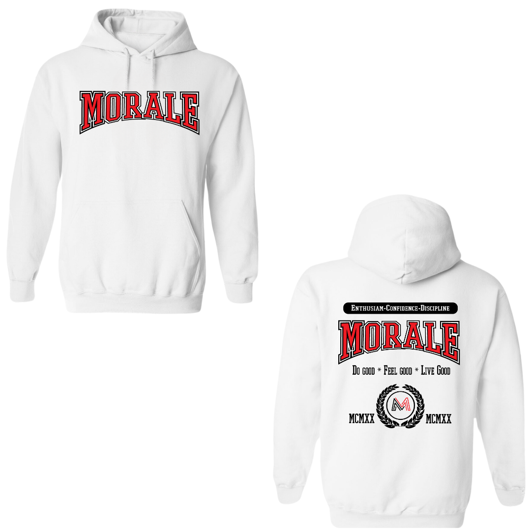 Morale University White Hoodie