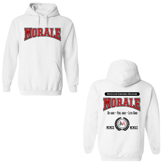 Morale University White Hoodie