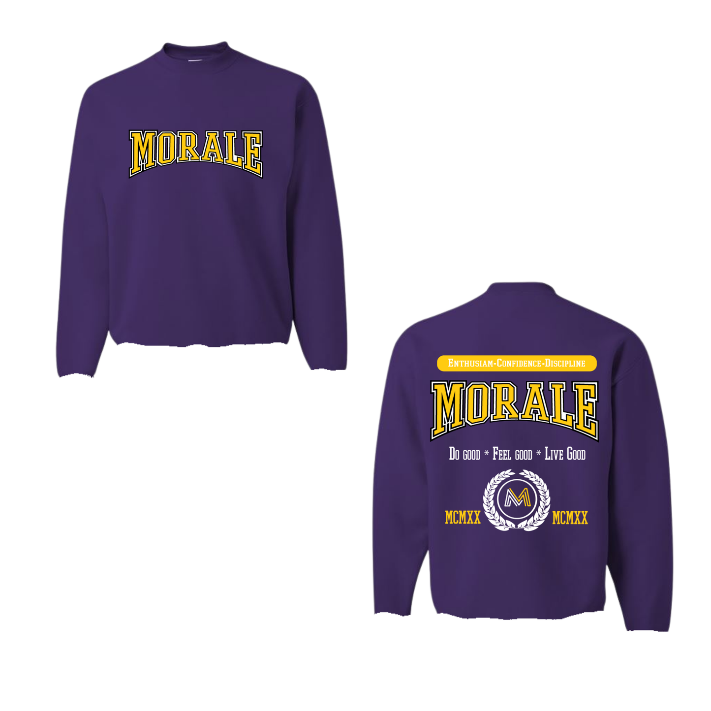 Morale University Purple Sweatshirt