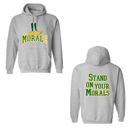 Morale Stand on Morals Gray Hoodie