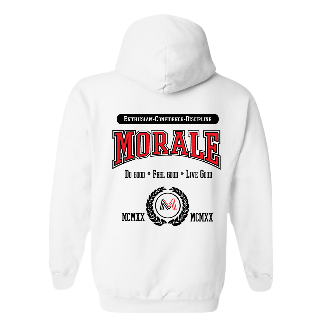 Morale University White Hoodie