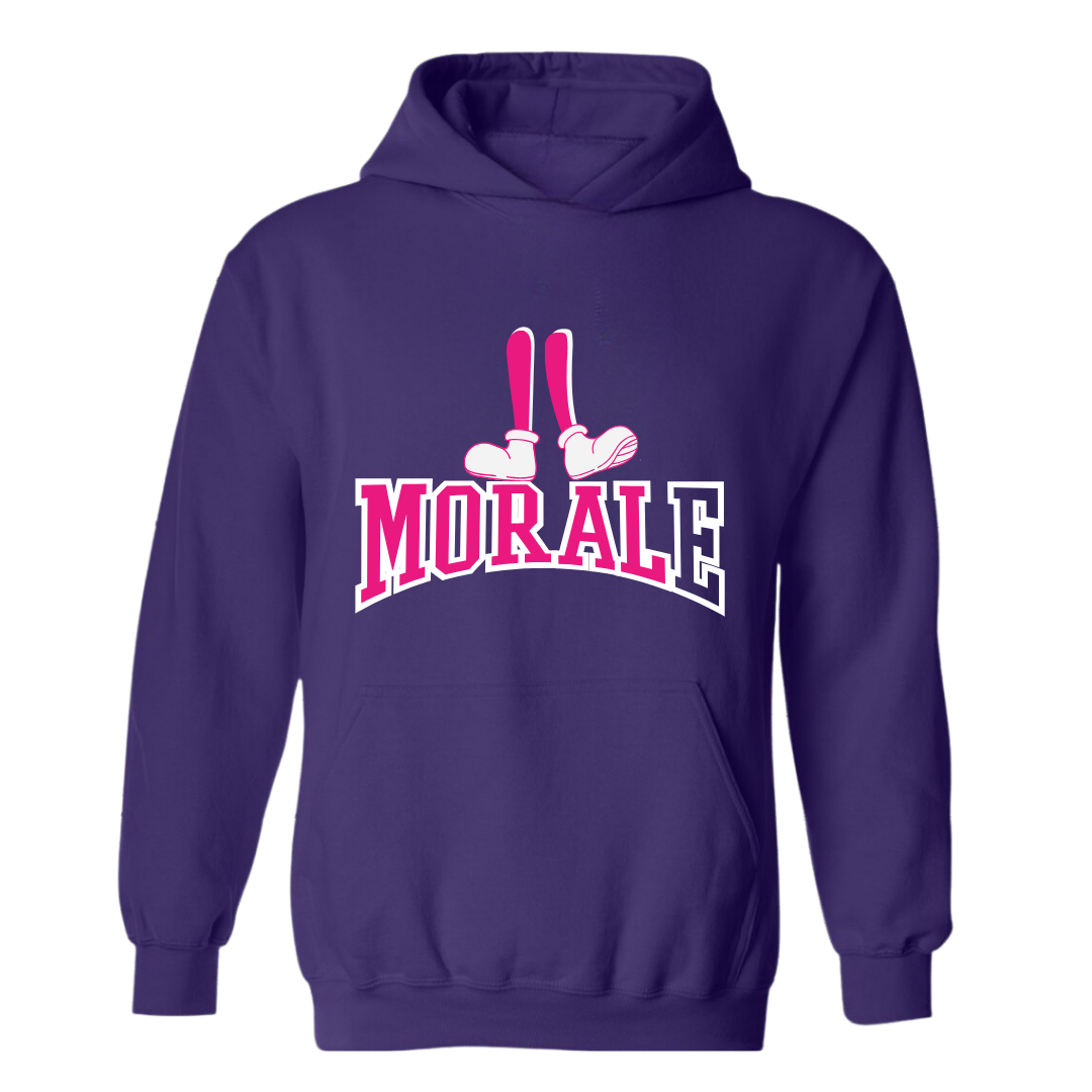 Morale Stand on Morals Purple Hoodie