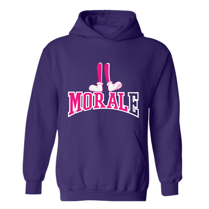 Morale Stand on Morals Purple Hoodie