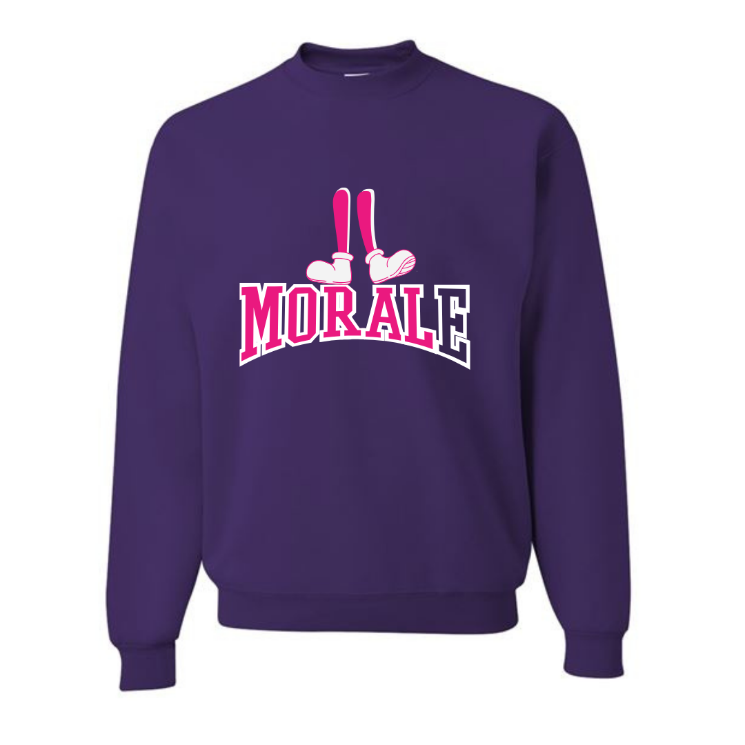 Morale Stand on Morals Purple Sweatshirt