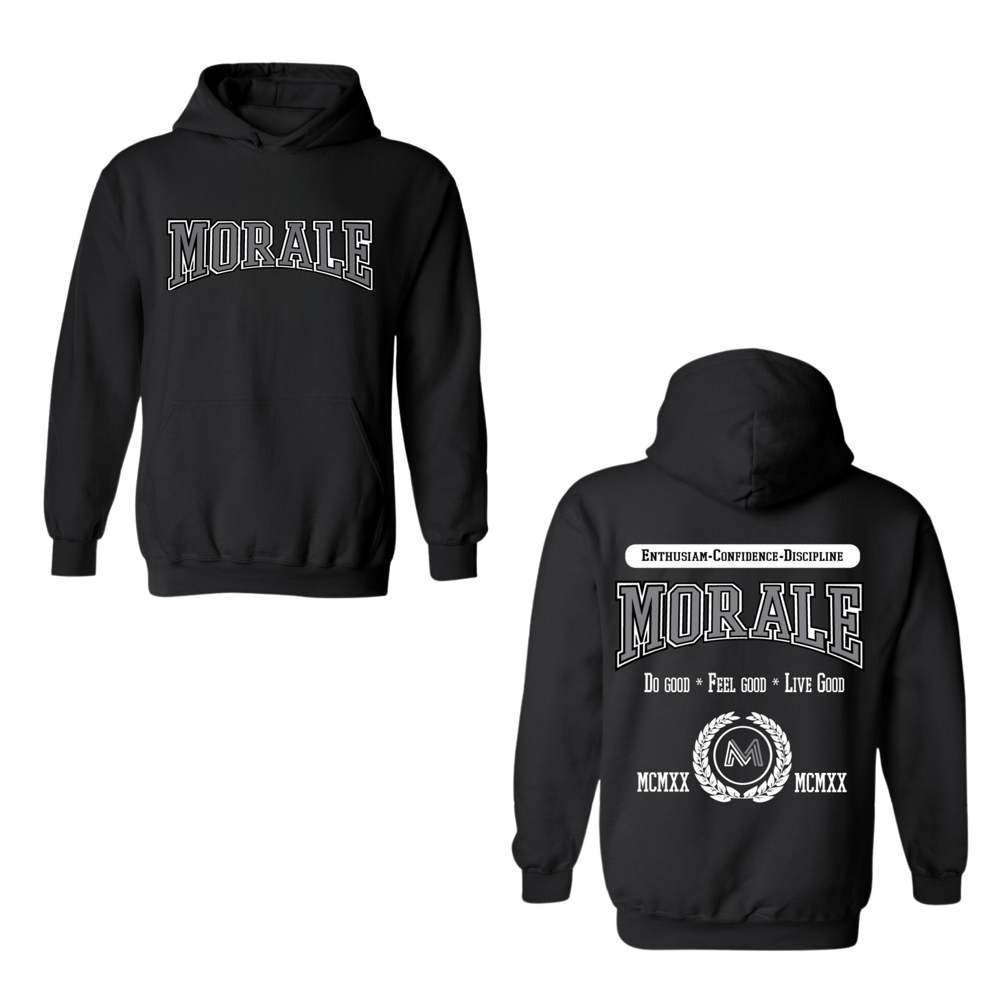 Morale University Black Hoodie