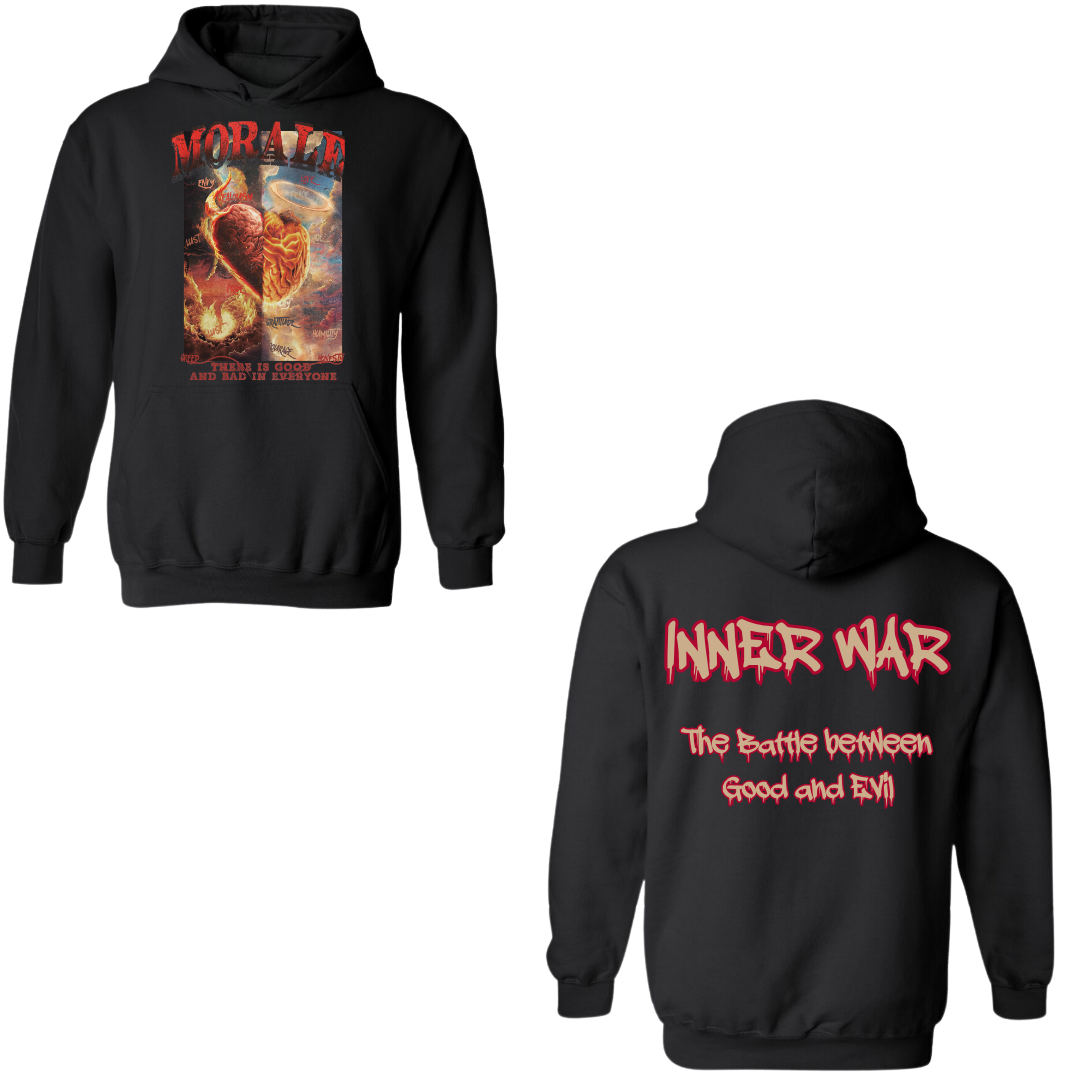 Morale Inner War Black Hoodie