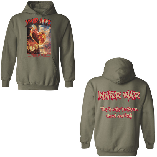 Morale Inner War Military Green Hoodie