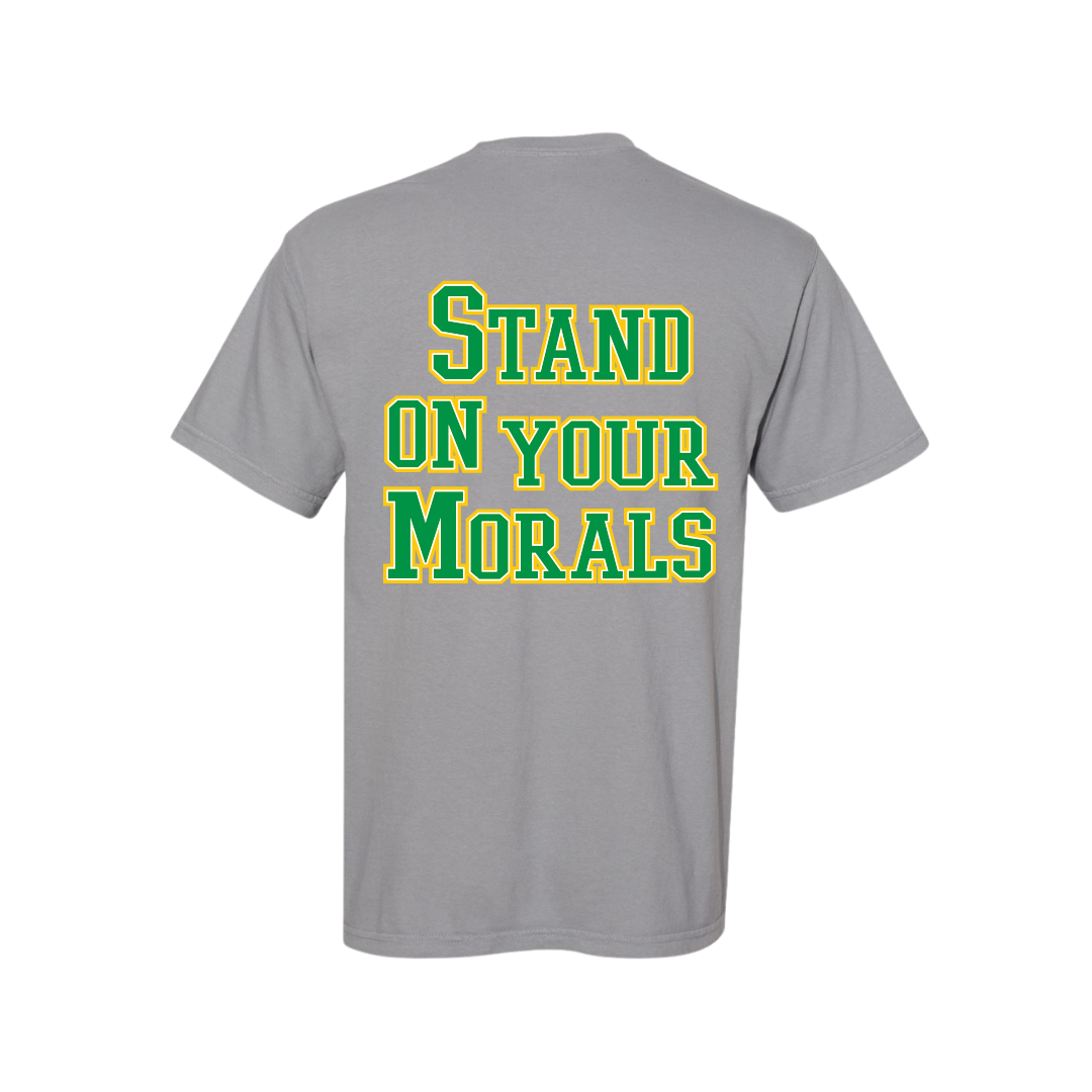 Morale Stand on Morals Gray Tees