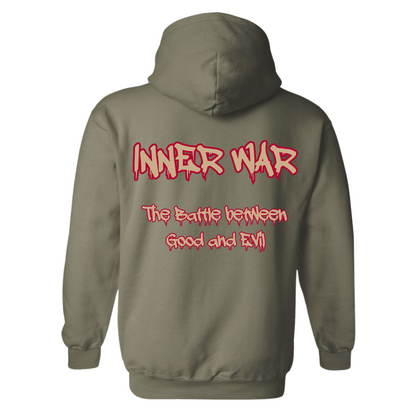 Morale Inner War Military Green Hoodie