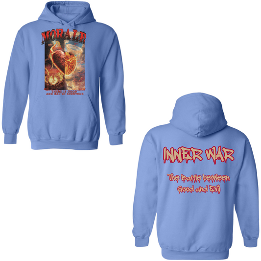 Morale Inner War Carolina Blue Hoodie