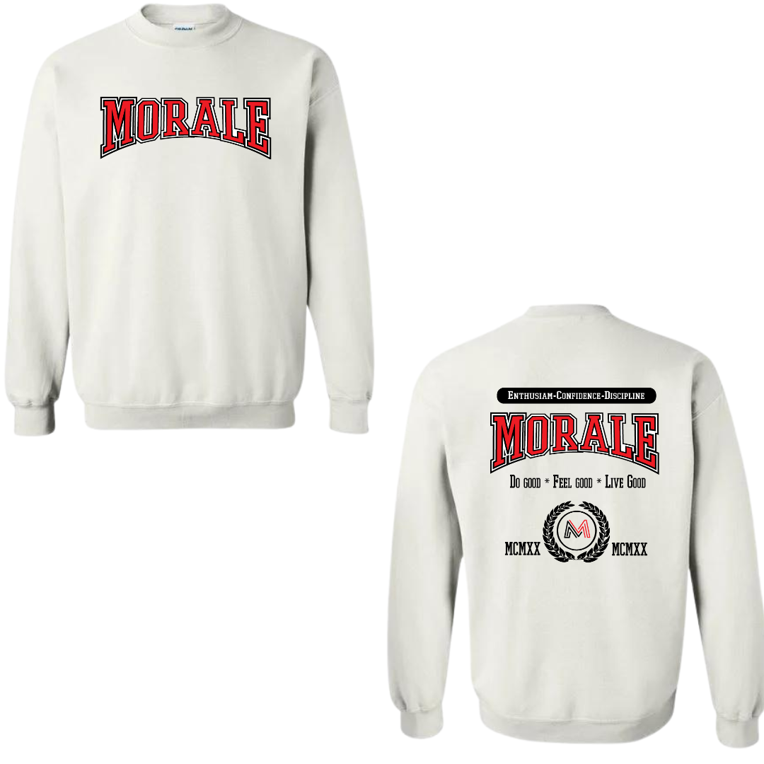 Morale University White Sweatshirt