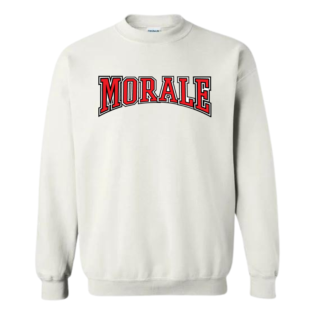 Morale University White Sweatshirt