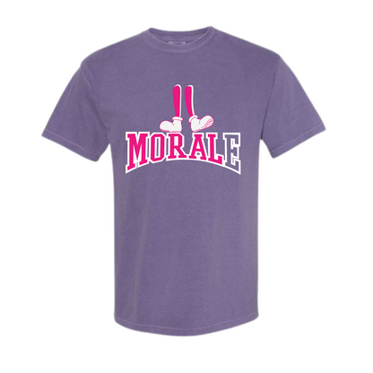 Morale Stand on Morals Purple Tees