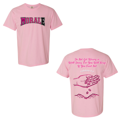 Morale Good Seeds Pink Tees