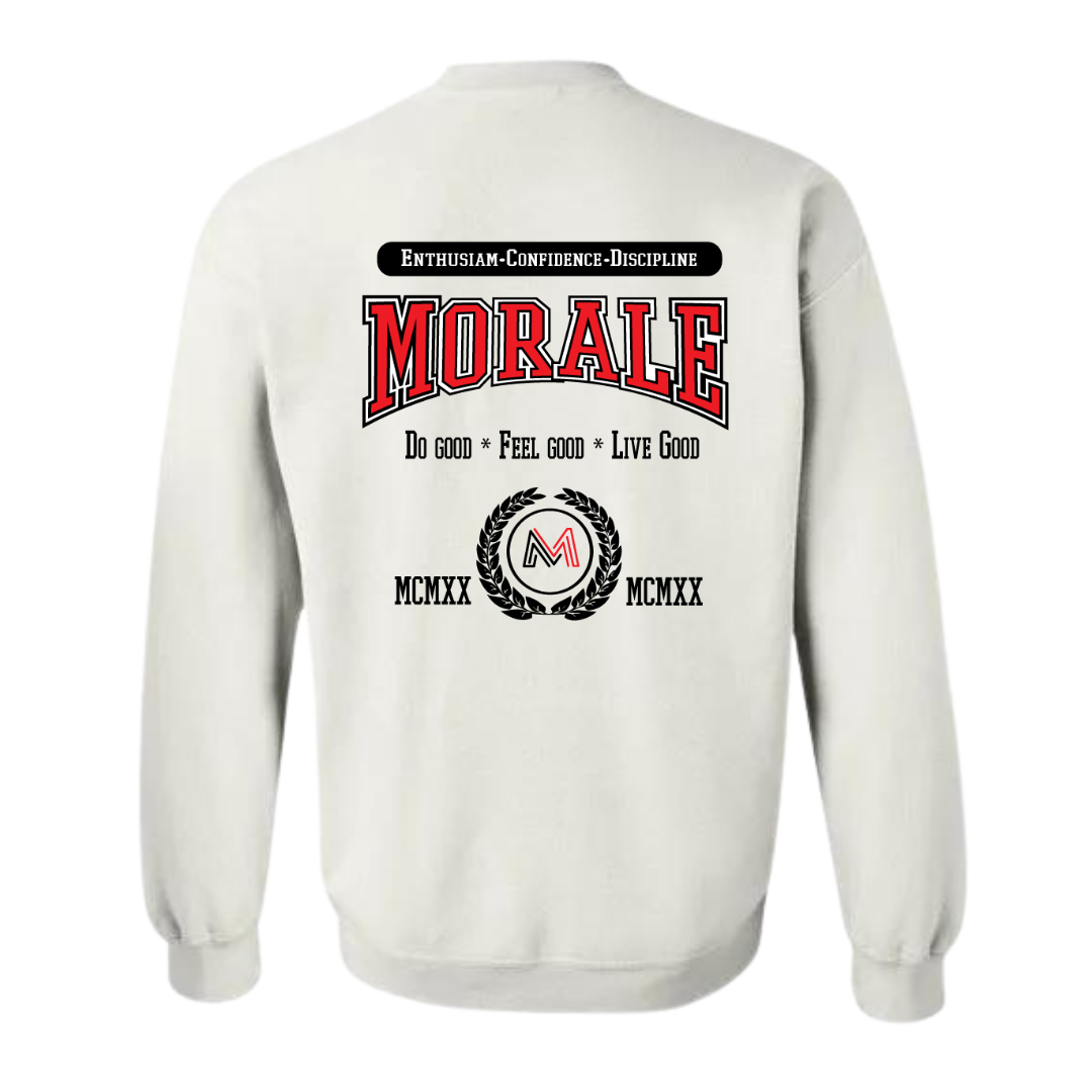 Morale University White Sweatshirt