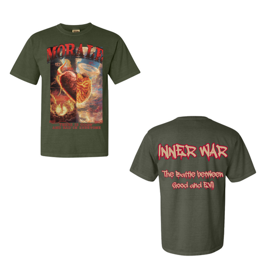 Morale Inner War Military Green Tees